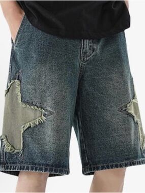 Jorts Y2K Baggy Star Shorts | EUC | Sz S